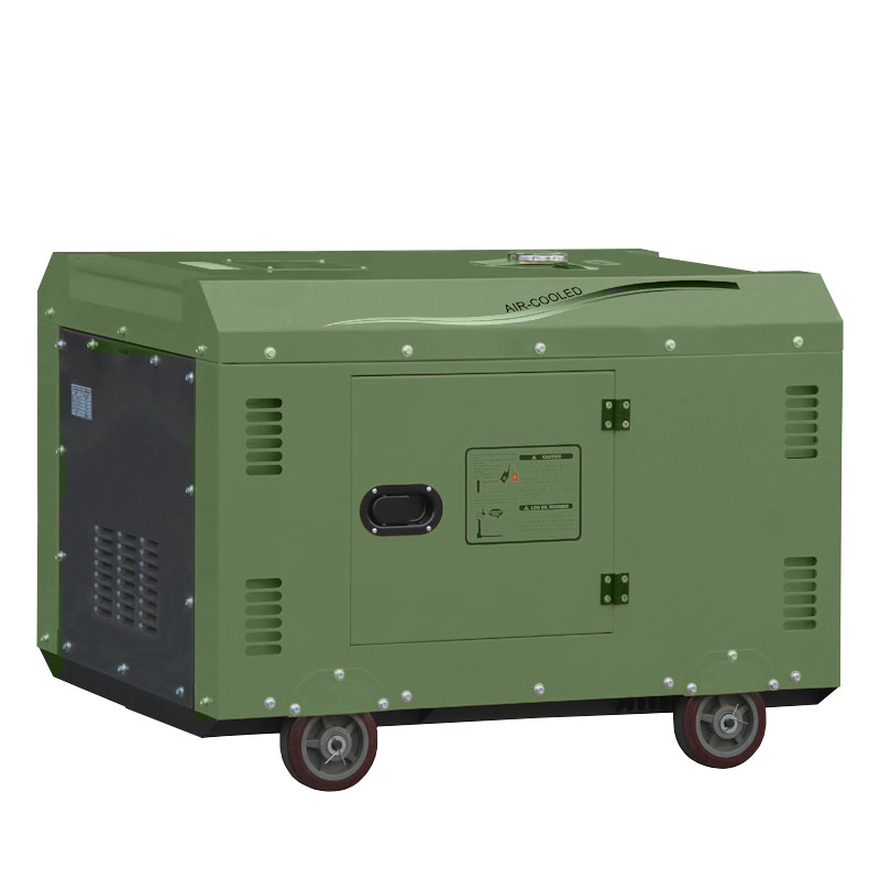 DONMIN东明 8kw小型户外应急备用施工移动便携式柴油发电机 SD10000-BD 台 军绿色