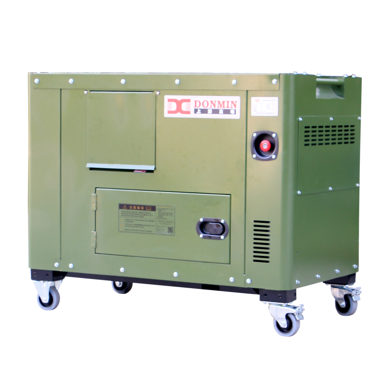 DONMIN东明 三相10kw户外移动施工应急便携式柴油发电机 SD12000/3-BD 台 军绿色