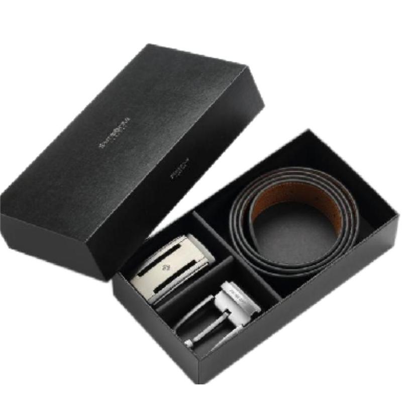 新秀丽牛皮革双扣皮带礼盒-59Q*09008（单位：盒） 黑色