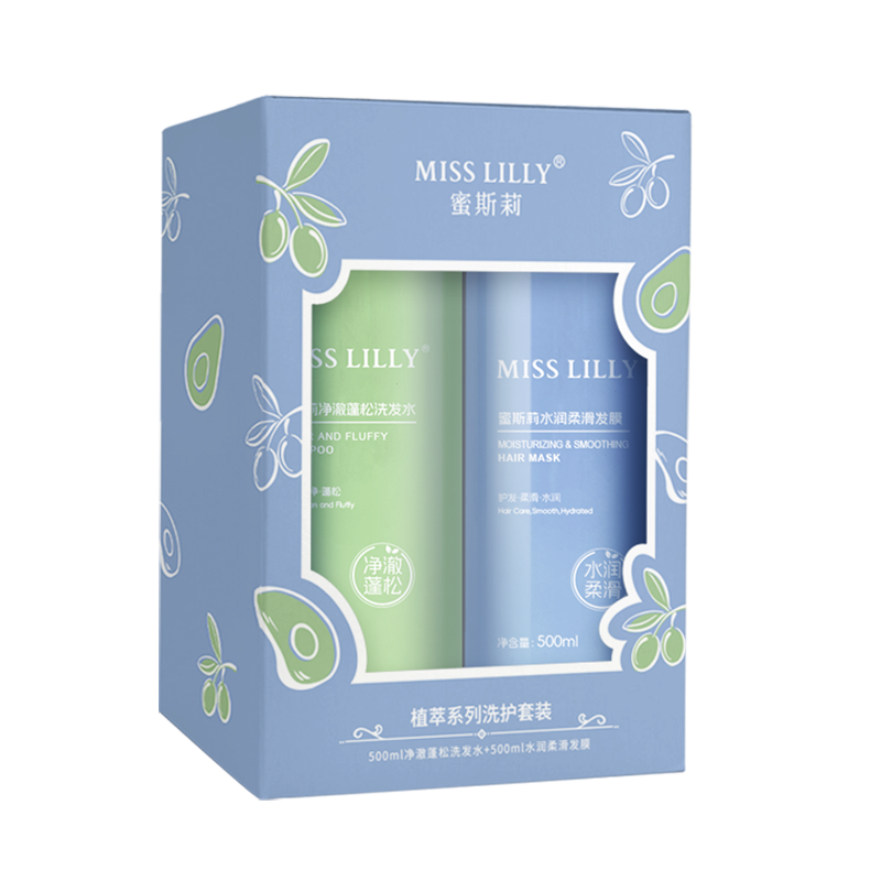 蜜斯莉 植萃系列洗护套盒 500ml*2 (单位：套） 深灰色