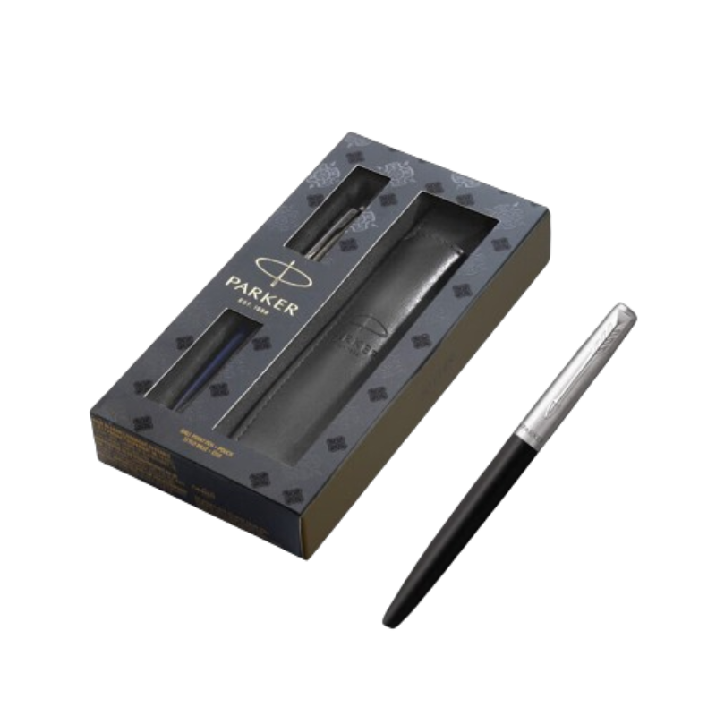 派克（PARKER）钢笔学生套装 商务送礼男女生日礼物学生练字书法情人节礼品文具签字墨水笔乔特复 套 曜石黑