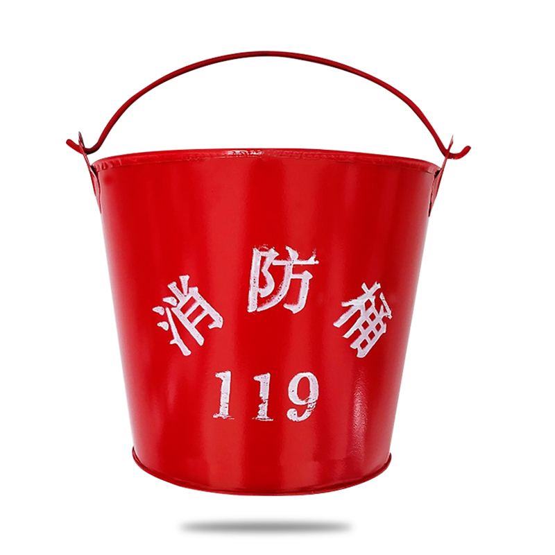 信霆 消防桶黄沙桶 加厚消防铁桶（单位：个） 红色