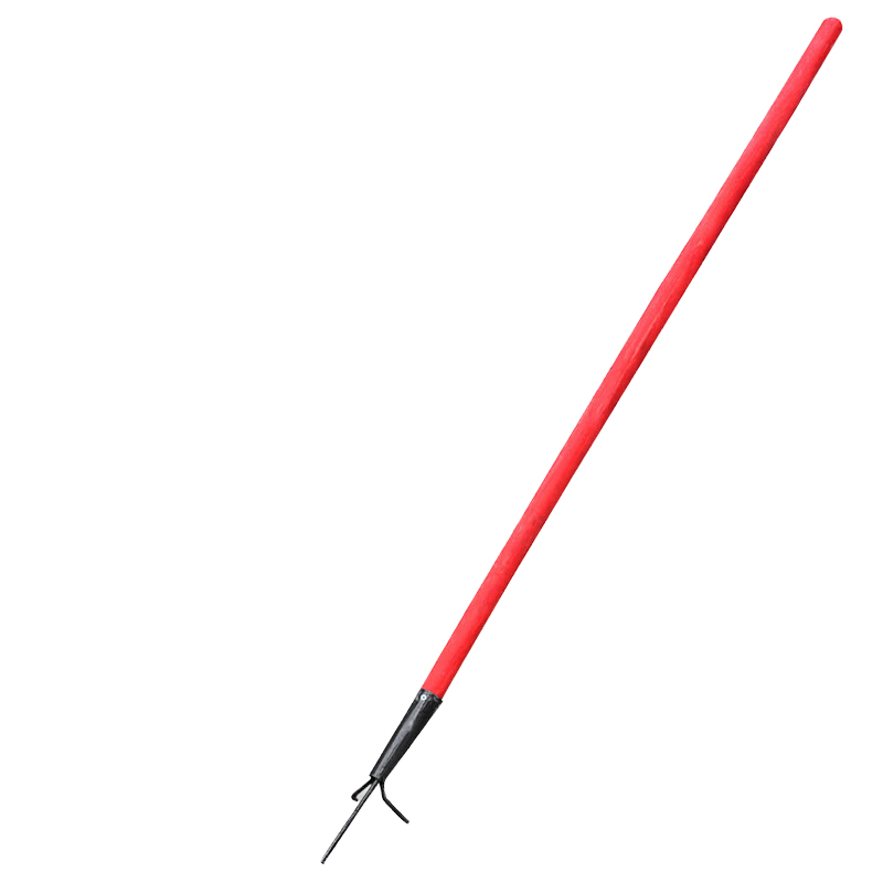 信霆 消防钩救生扑火钩消防器材消防铁钩1.5米根 红色