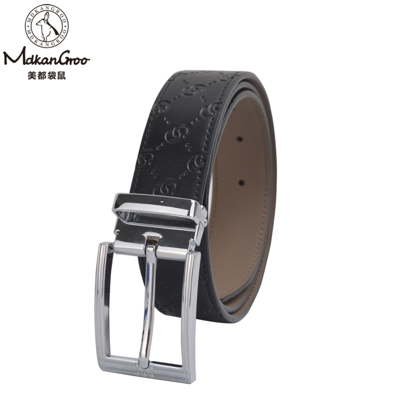 美都袋鼠/MDKANGROO男士针扣皮带MD313AM314-ZA-M1（单位：条） 黑色