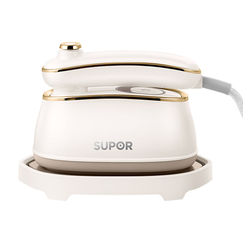 苏泊尔（SUPOR）100ml挂烫机微增压大蒸汽家用手持熨烫机EGH-923B/个 燕麦奶白