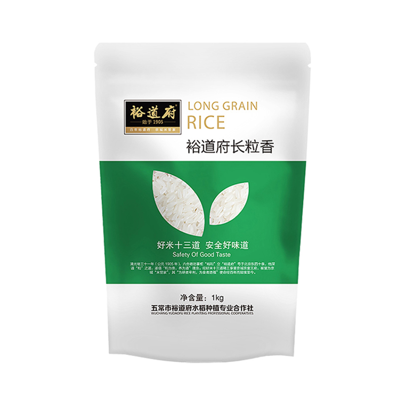 裕道府 长粒香大米（单层袋真空装）1kg/袋 1kg