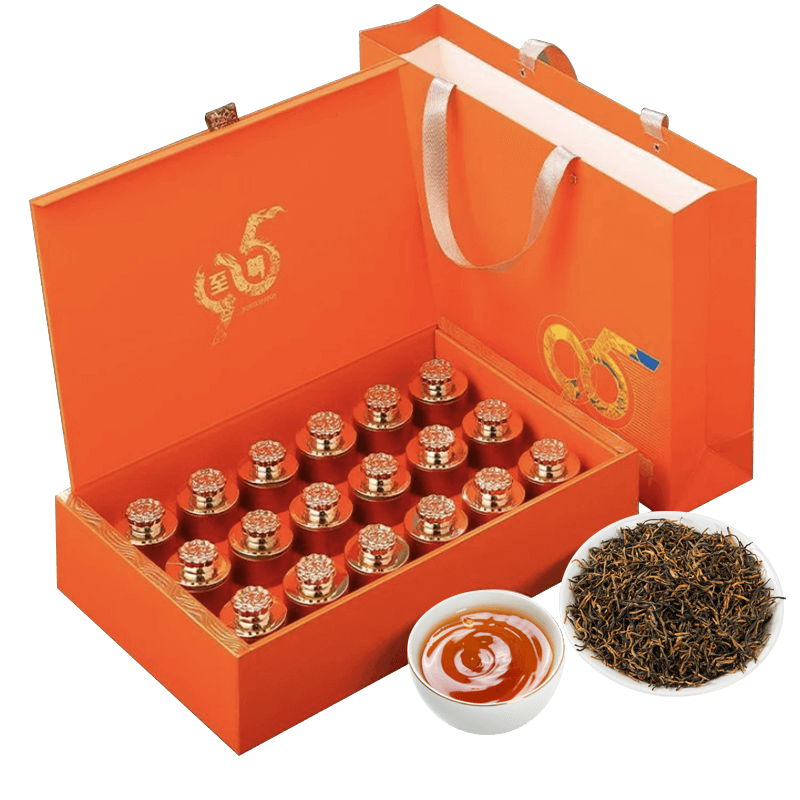 印象堂茶叶 金骏眉红茶18罐原产茶叶礼盒装 礼品送长辈端午节礼物（单位：盒） 橙色