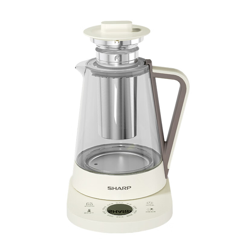 夏普 家用养生壶 多功能电热水壶花茶壶烧水壶恒温壶 KP-WT15L-W 1.5L容量 白色（单位：台）