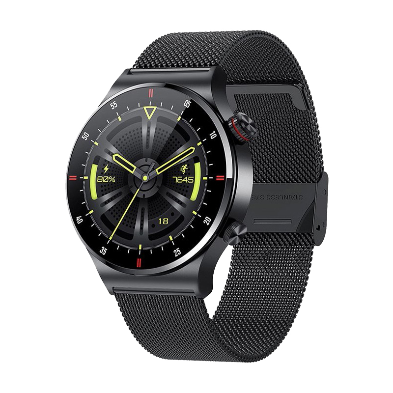 LIGE利格智能健康通话手表BW0382E黑色网带+含硅胶带（单位：只） BW0382E黑色网带+含硅胶带