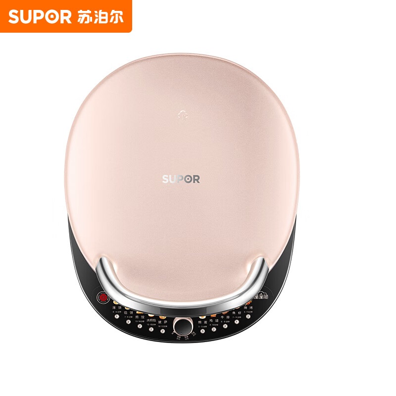 苏泊尔（SUPOR）电饼铛1800W 家用煎烤机烙饼锅早餐机JT34AQ967/台 玫瑰金