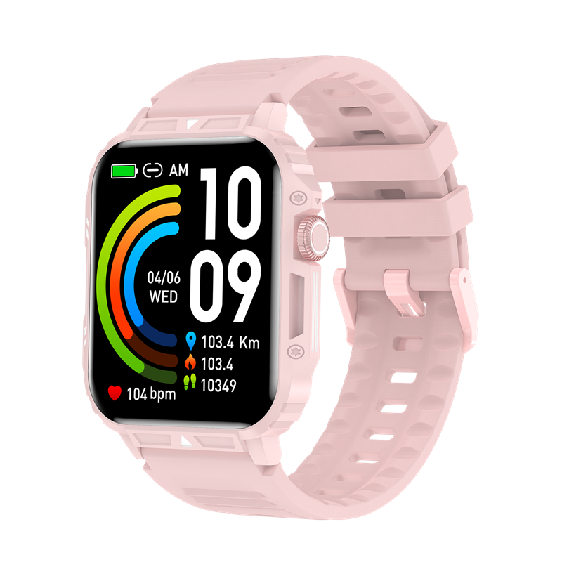 LIGE利格大屏运动智能通话手表BW0656C粉色硅胶带（单位：只） BW0656C粉色硅胶带