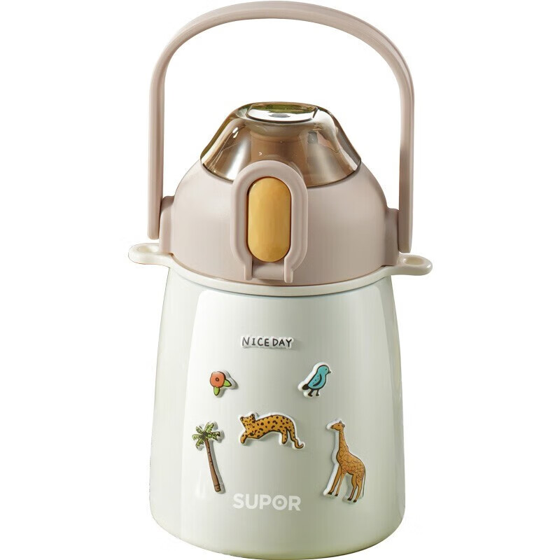 苏泊尔 KC80JW20一盖双饮大肚保温杯800ML（个） 燕麦咖