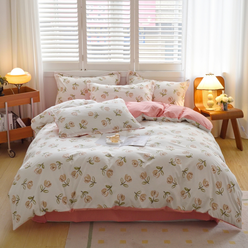 长相知-云朵棉柔肤四件套（单位：套） 风沐幽兰 1.5/1.8米床200*230cm