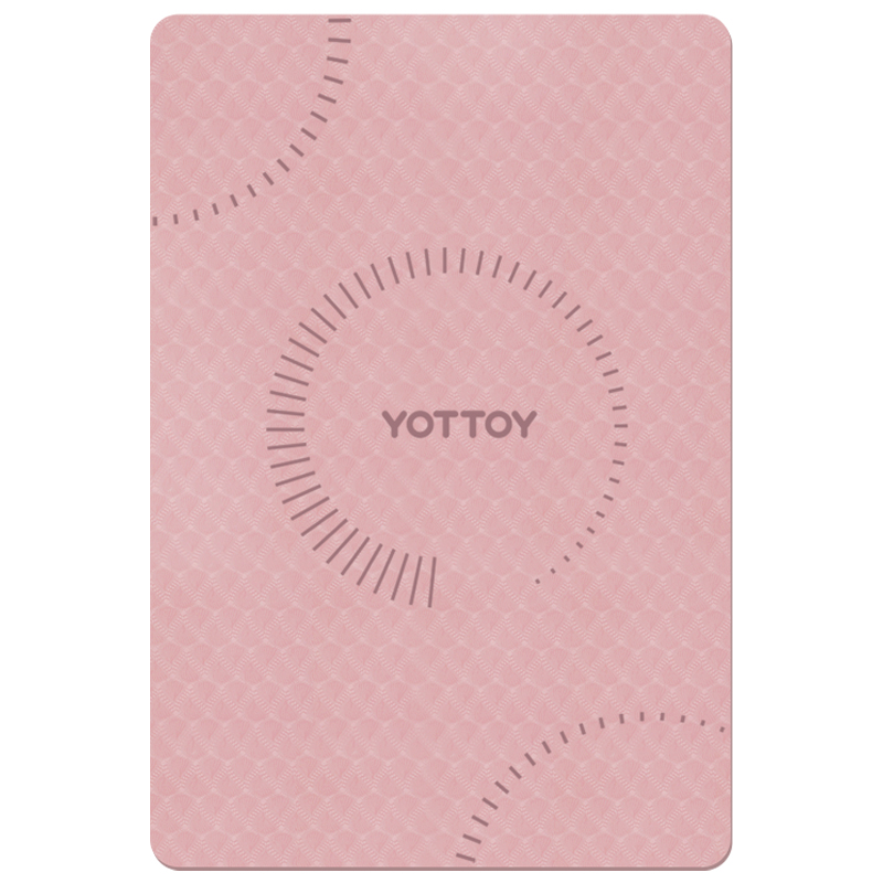 yottoy超大TPE双人瑜伽垫加厚加宽加长防滑垫子地垫儿童家用舞蹈练功垫 190*130/张 粉色