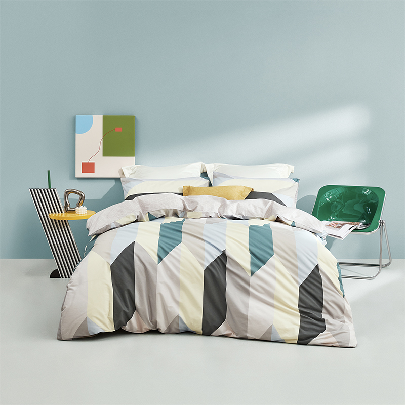 LOVO精梳全棉四件套晓梦春露 TGVAD0010A/B  200x230(cm)象牙色（件） 象牙色