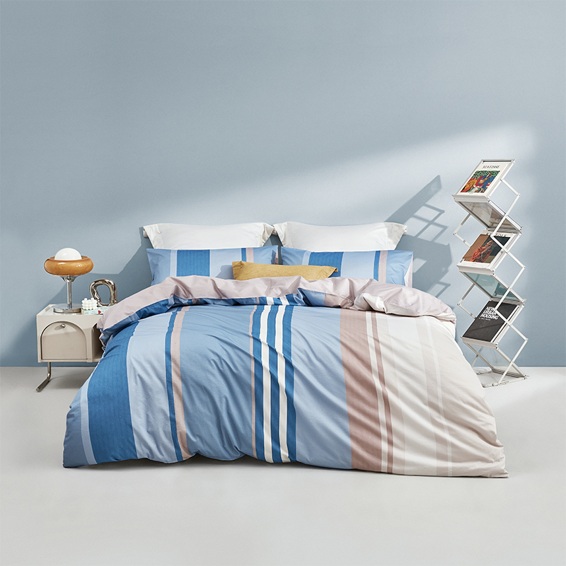 LOVO精梳四件套花漾年华TGVAD0009A/B  200x230(cm)蓝色（件） 蓝色