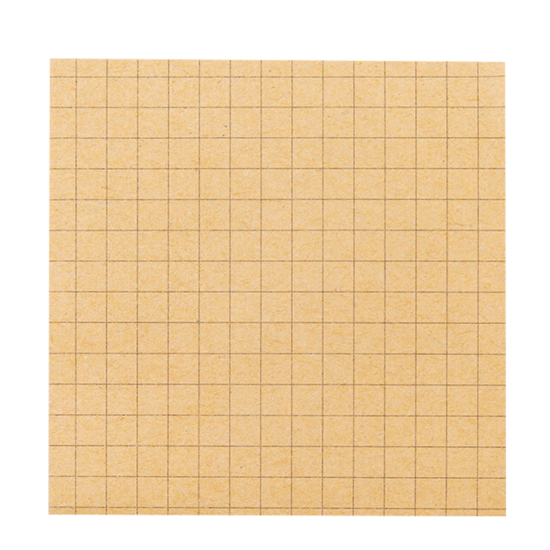 三年二班 纯白色强粘性横线横纹便利贴 学生用简约N次贴便签纸办公用品备忘记事贴/本 牛皮-方格款