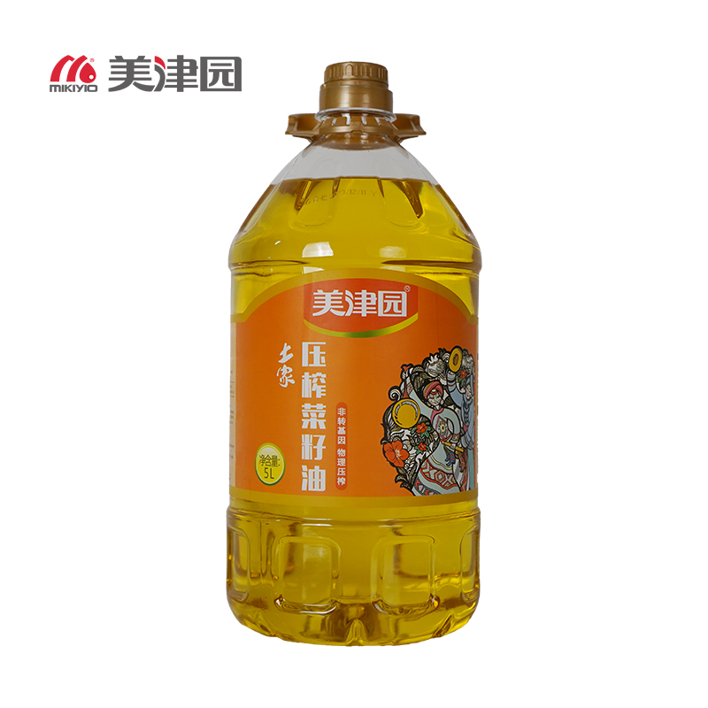 美津园土家压榨菜籽油5L  食用油   食用油