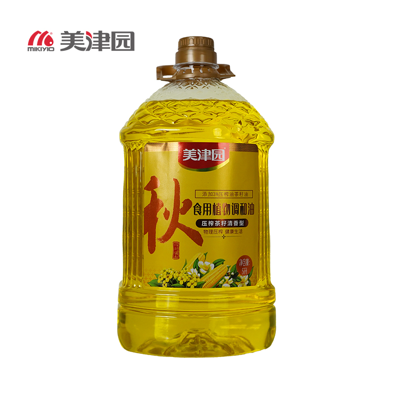 美津园茶籽清香调和油（秋）5L  食用油   食用油