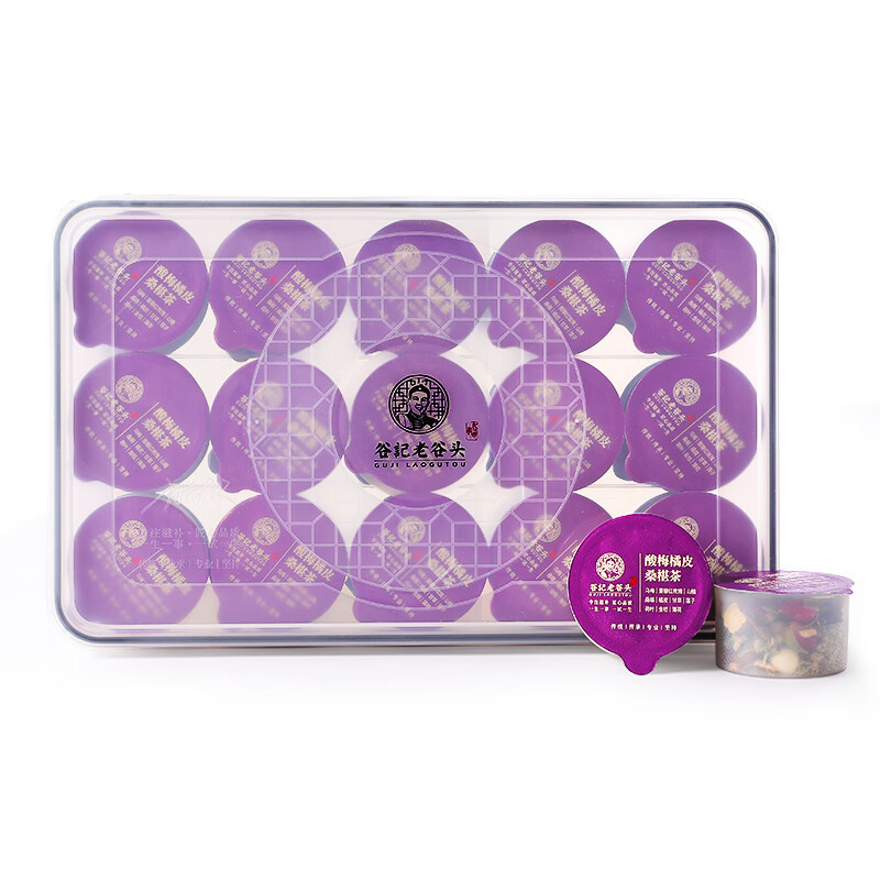 谷记老谷头 酸梅橘皮桑葚茶510g（内含30罐）盒  