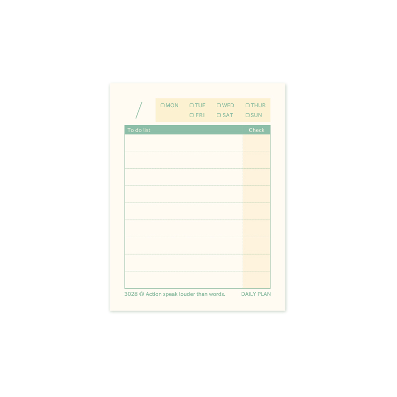 三年二班每日计划本笔记本本子学生学习时间管理神器自律打卡备忘录日程本考研可爱记事本/本 绿色（日计划）