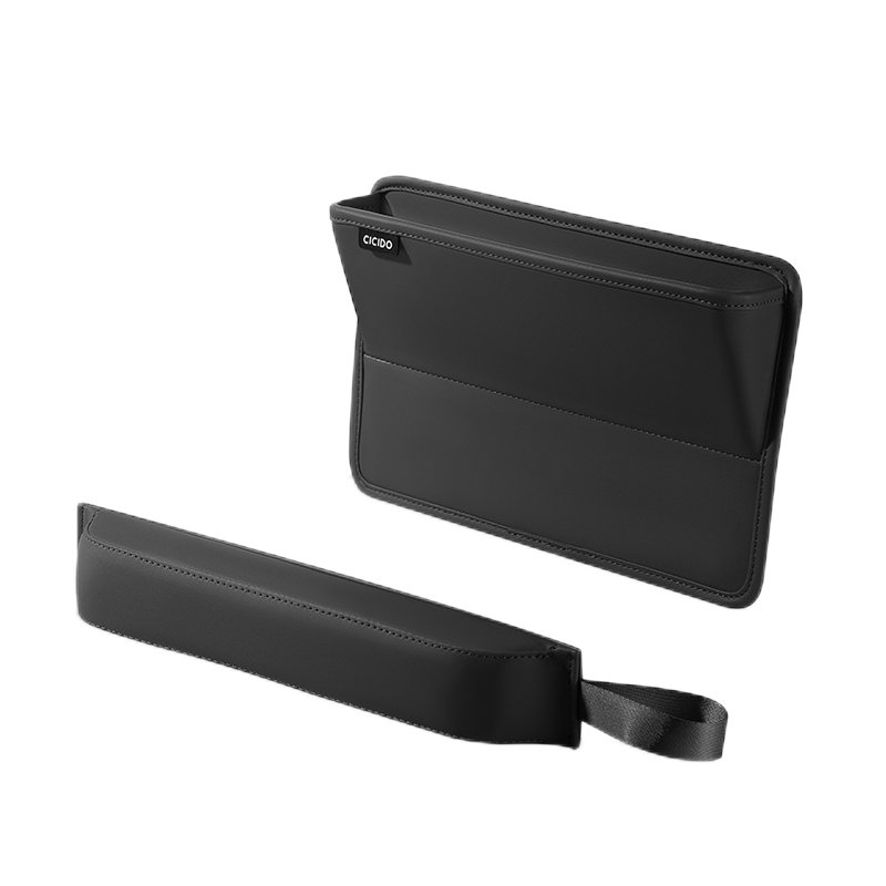 CICIDO 汽车座椅夹缝收纳盒缝隙塞条二合一储物盒车载装饰用品大全NO.325 升级款 黑色 黑色