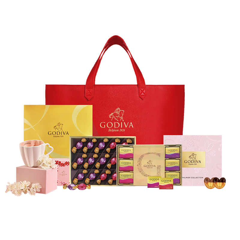 歌帝梵非梵荟选巧克力礼篮礼盒355g 枫叶色