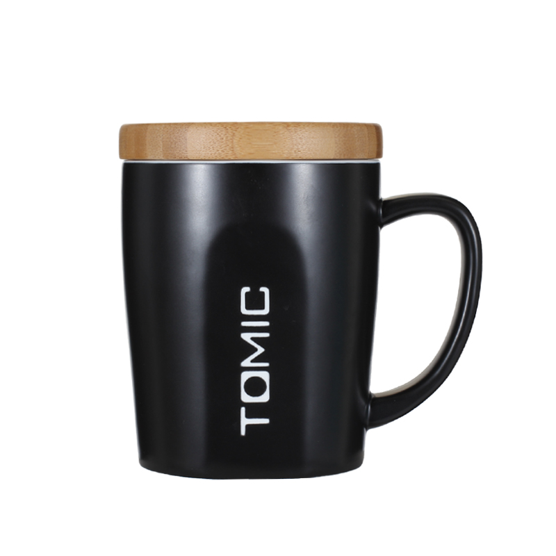 特美刻（TOMIC） TCL1314 400ML 北欧马克杯简约陶瓷杯  黑色（单位：只）