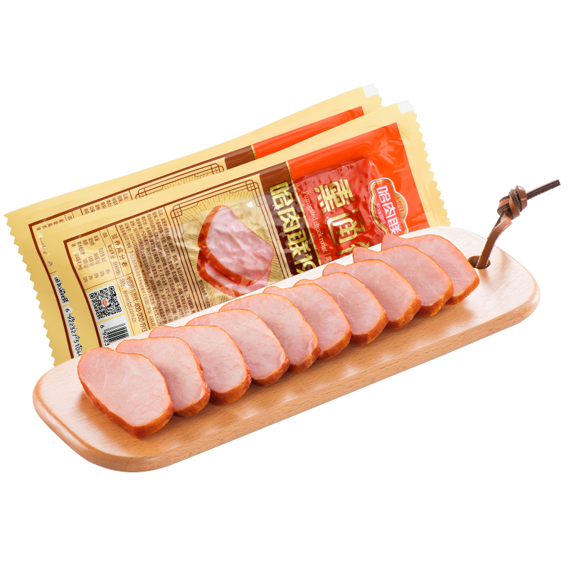 哈肉联熏通脊 熏猪里脊肉200g*2（单位：袋）  