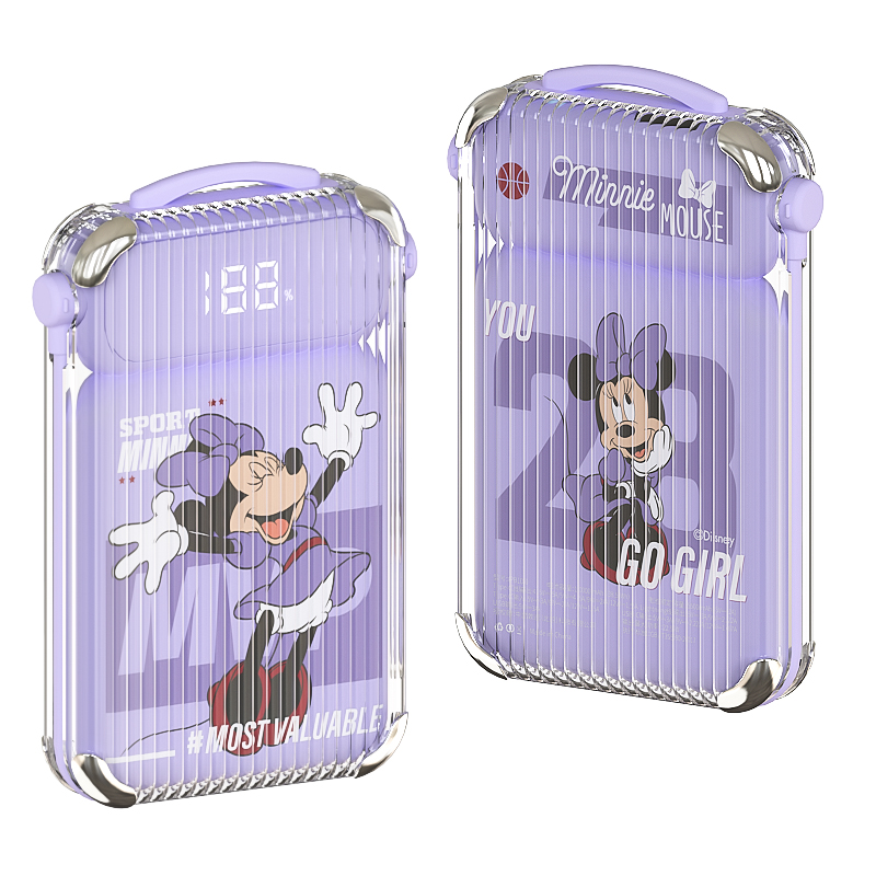 迪士尼  PB100行李箱快充移动电源自带线 （单位：个） 米妮