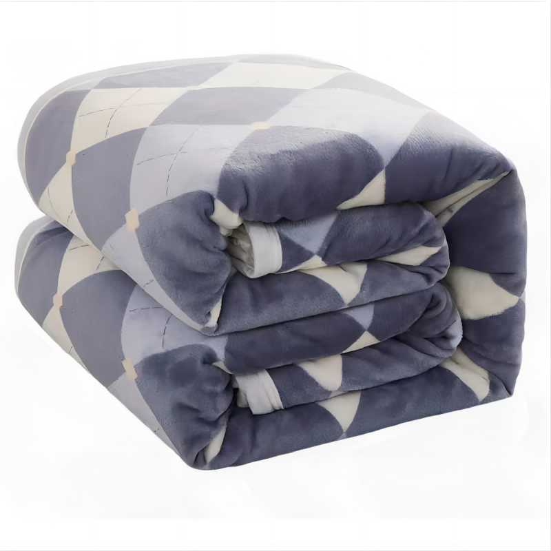 菩朵家纺  英伦格轻奢绒毯180x200cm（单位：条） 宝石蓝 花色