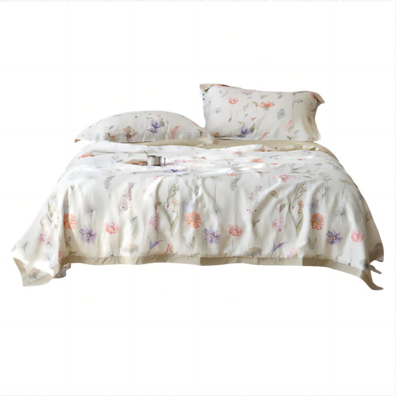 菩朵家纺 莱赛尔天丝夏被-嫣然时光200*230cm（单位：套） 珠光贝母 花色