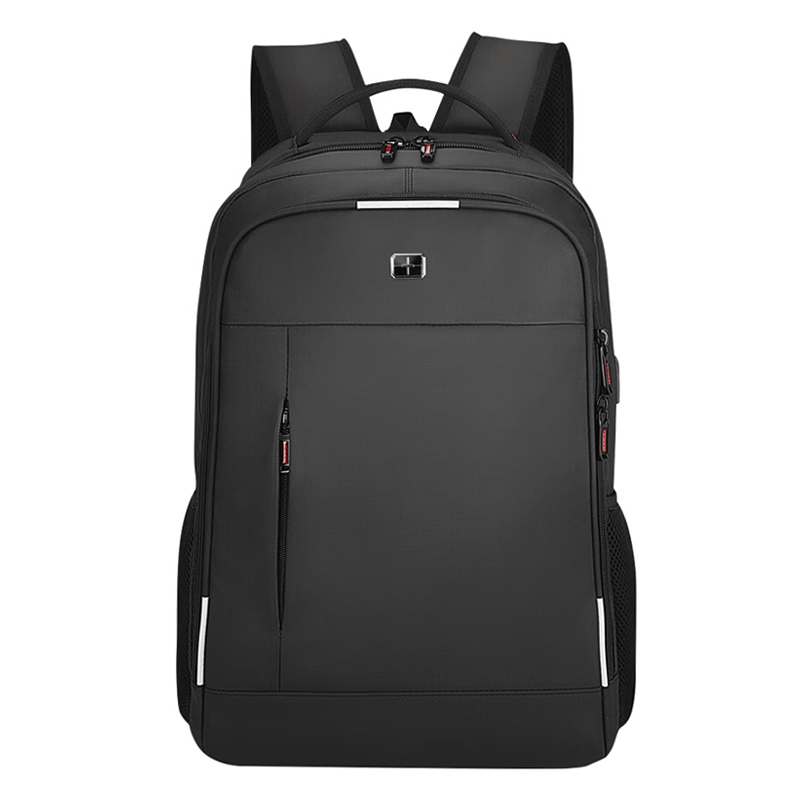 SWICKY瑞驰瑞士双肩包商务旅行大容量高中初中生书包男士出差背包88173大号(单位：个） 黑色