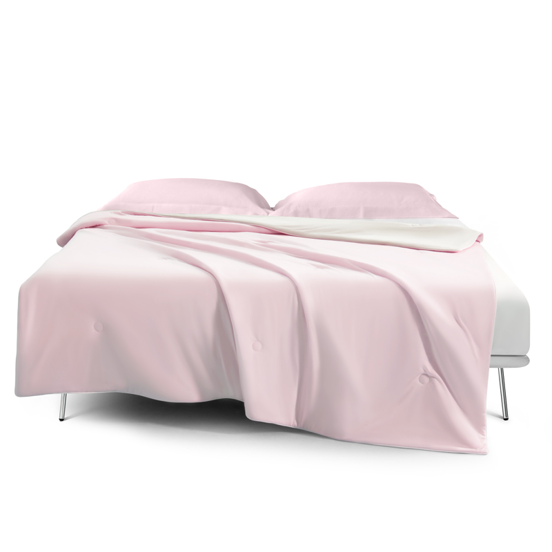 水星家纺 冰沁凉感针织夏被(浅粉灰色) 200cm&times;230cm 127555/条 粉色