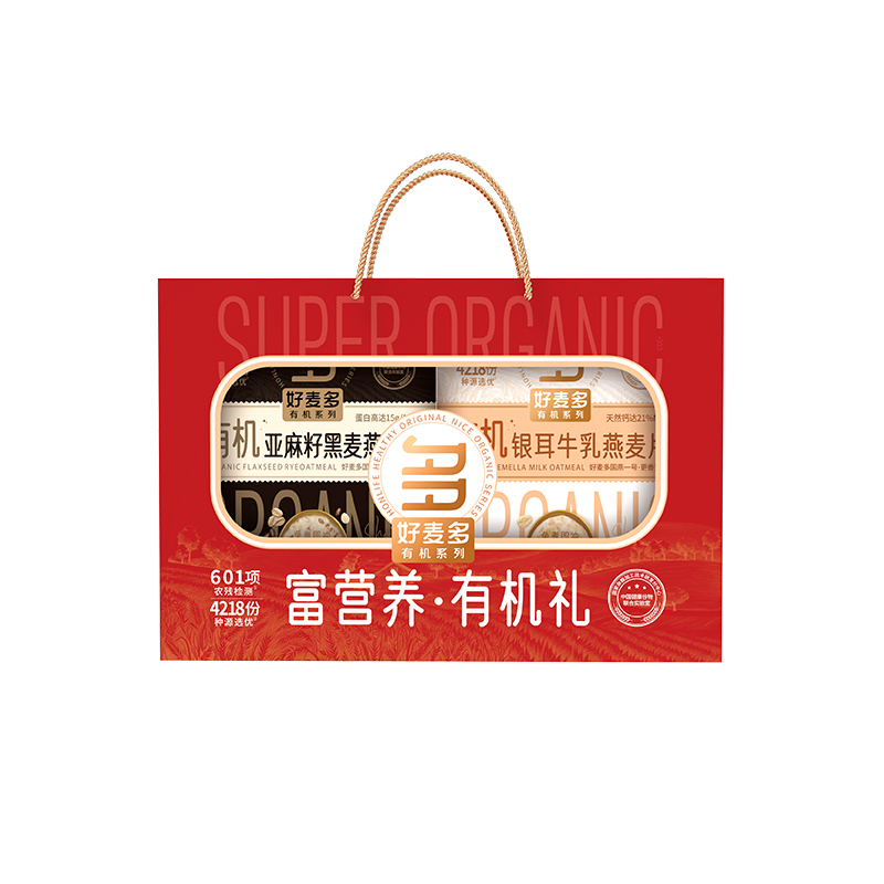 好麦多（HONlife）富营养&middot;有机礼1200g/盒 （单位：盒）红色