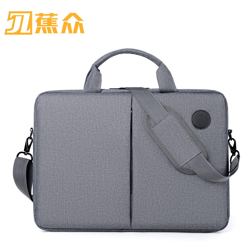 蕉众Banana travel 手提斜挎电脑公文包M-SL098（单位：个） 灰色