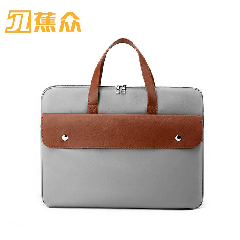 蕉众Banana travel 手提斜挎电脑公文包M-SL605（单位：个） 灰色