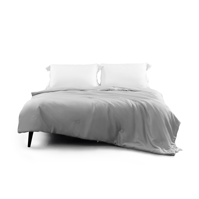 水星家纺 莱赛尔蚕丝夏被(冰川灰)200cm&times;230cm 124624/条 灰色