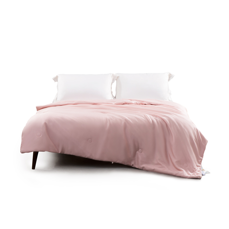 水星家纺 莱赛尔蚕丝夏被(水晶玫瑰色)200cm&times;230cm 124625/条 粉色