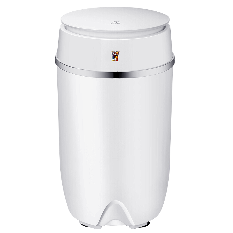 小鸭洗衣机小型迷你半自动单桶筒家用婴儿童宿舍租房3.5KG内衣裤洗衣机臭氧除菌XPB35-566/台 白色