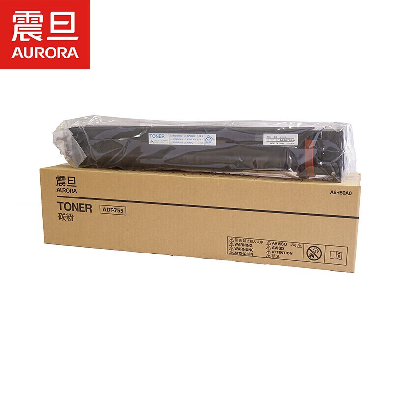 震旦（AURORA）ADT-755黑色高容量碳粉(适用AD755机器）约4万页  单位：个 黑色