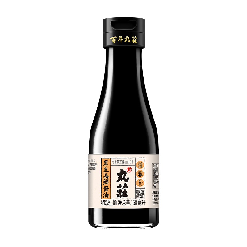 丸莊黑豆高鲜酱油150ML（单位：瓶） 黑色