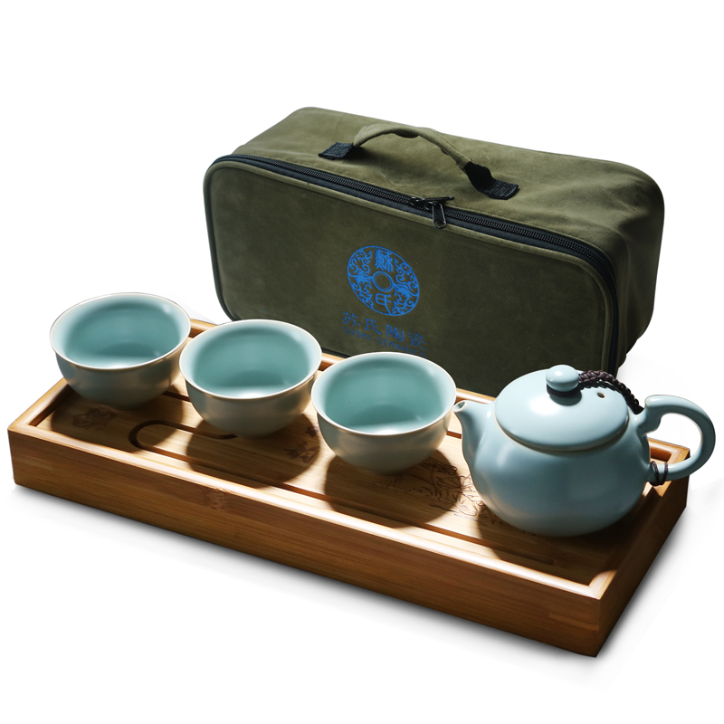 苏氏陶瓷（SUSHI CERAMICS） 汝窑 4件套 汝窑茶具 天空之境（单位：套）