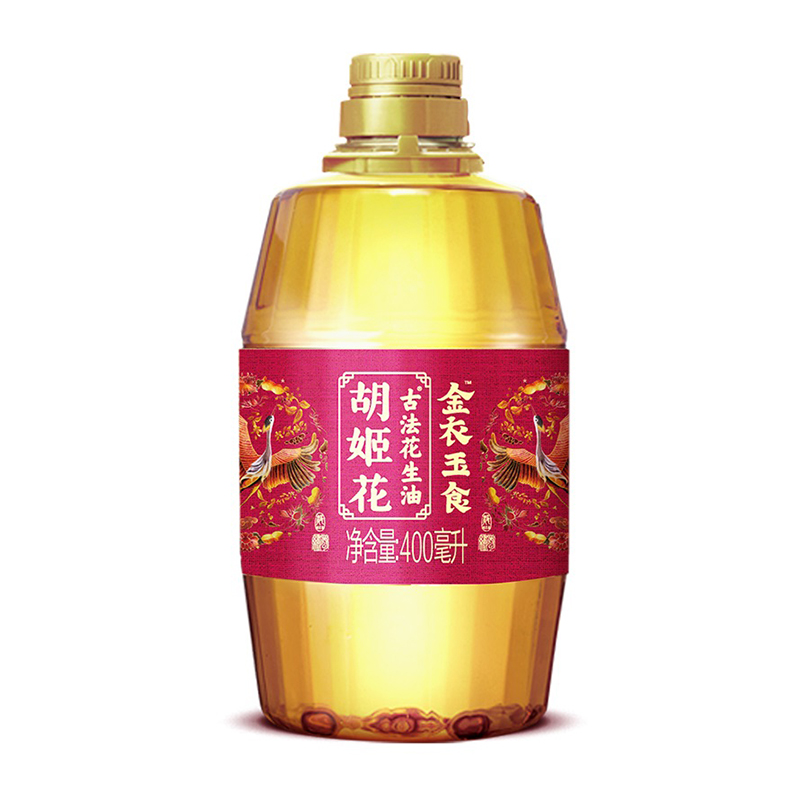 胡姬花金衣玉食古法花生油400ML（单位：瓶） 红色