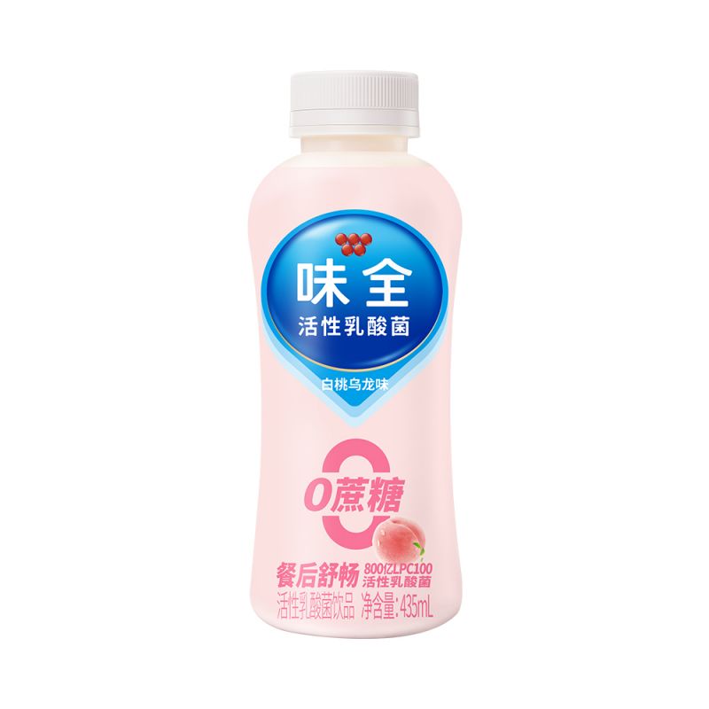 味全 低糖活性乳酸菌白桃乌龙味 435ml*8（单位：瓶） 白色