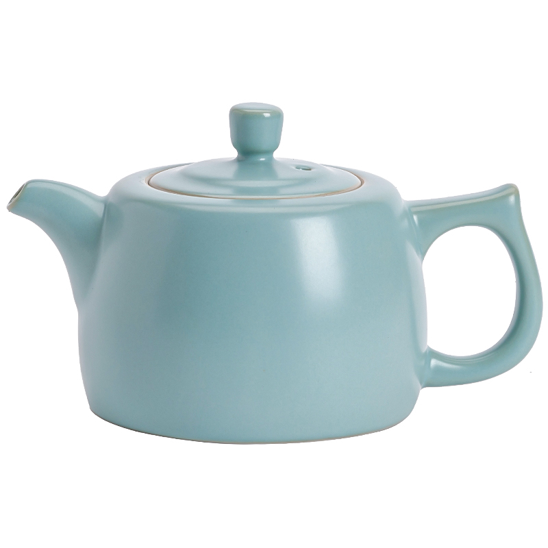 苏氏陶瓷（SUSHI CERAMICS）J0463茶壶汝窑井栏泡茶壶礼盒装180ml（单位：个）  