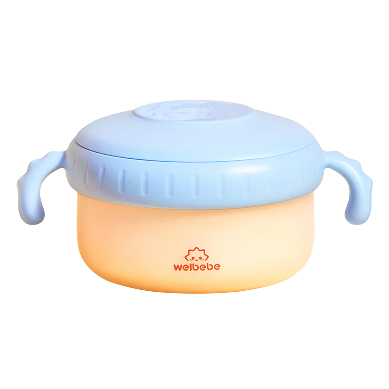 松下（Panasonic） 辅食碗儿童注水保温碗婴幼儿汤碗带吸盘 MX-CA17-A 容量450ml 天蓝色（单位：台）