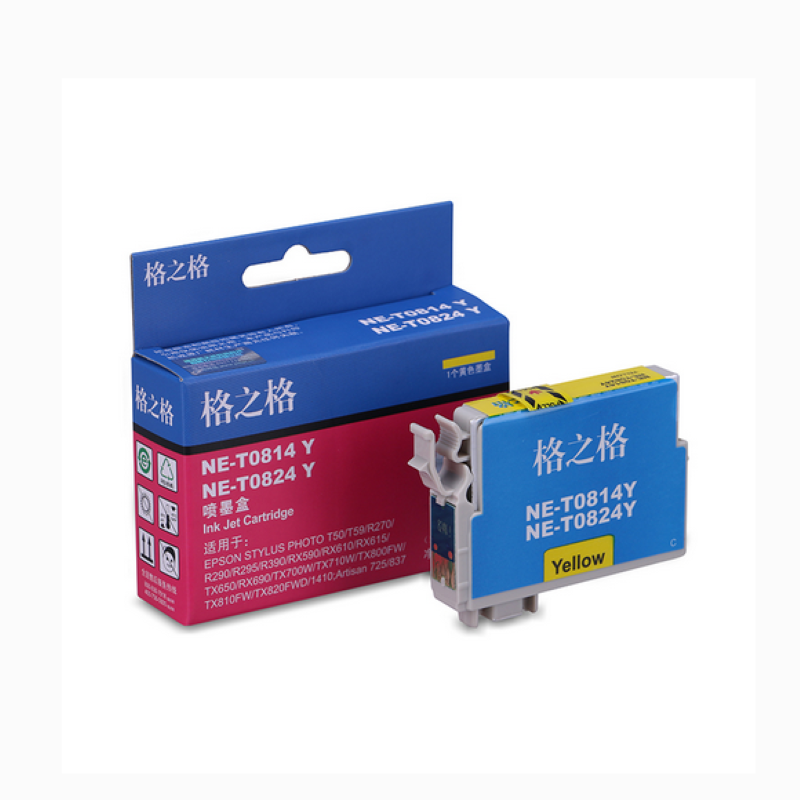 格之格NE-T0824Y墨盒 适用爱普生 R390  R270 R295 RX590（个）黄色 黄色