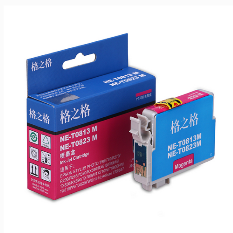 格之格NE-T0823M墨盒 适用爱普生 R390  R270 R295 RX590（个）红色 红色
