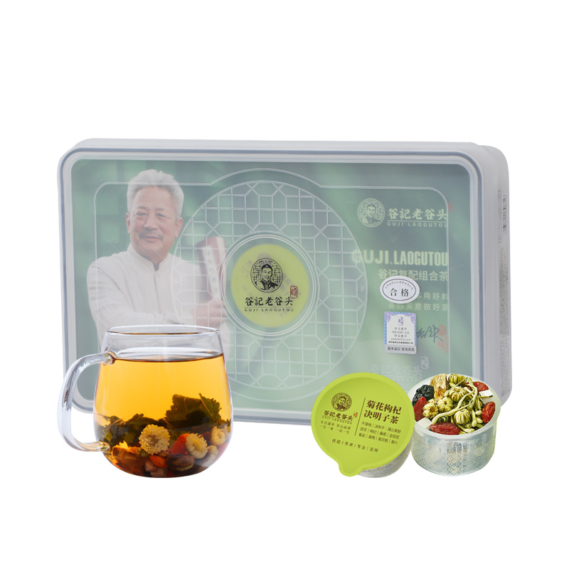 谷记老谷头 菊花枸杞决明子茶500g（内含30罐）（单位：盒） 绿色